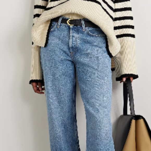 Agolde Women's Straight Leg Jeans - Blue - Picture 8 of 8